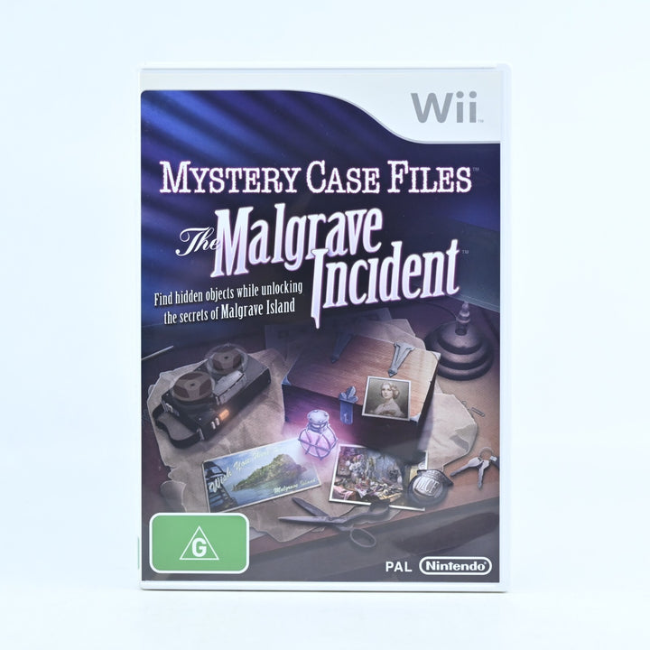 Mystery Case Files: The Malgrave Incident - Nintendo Wii Game + Manual - PAL