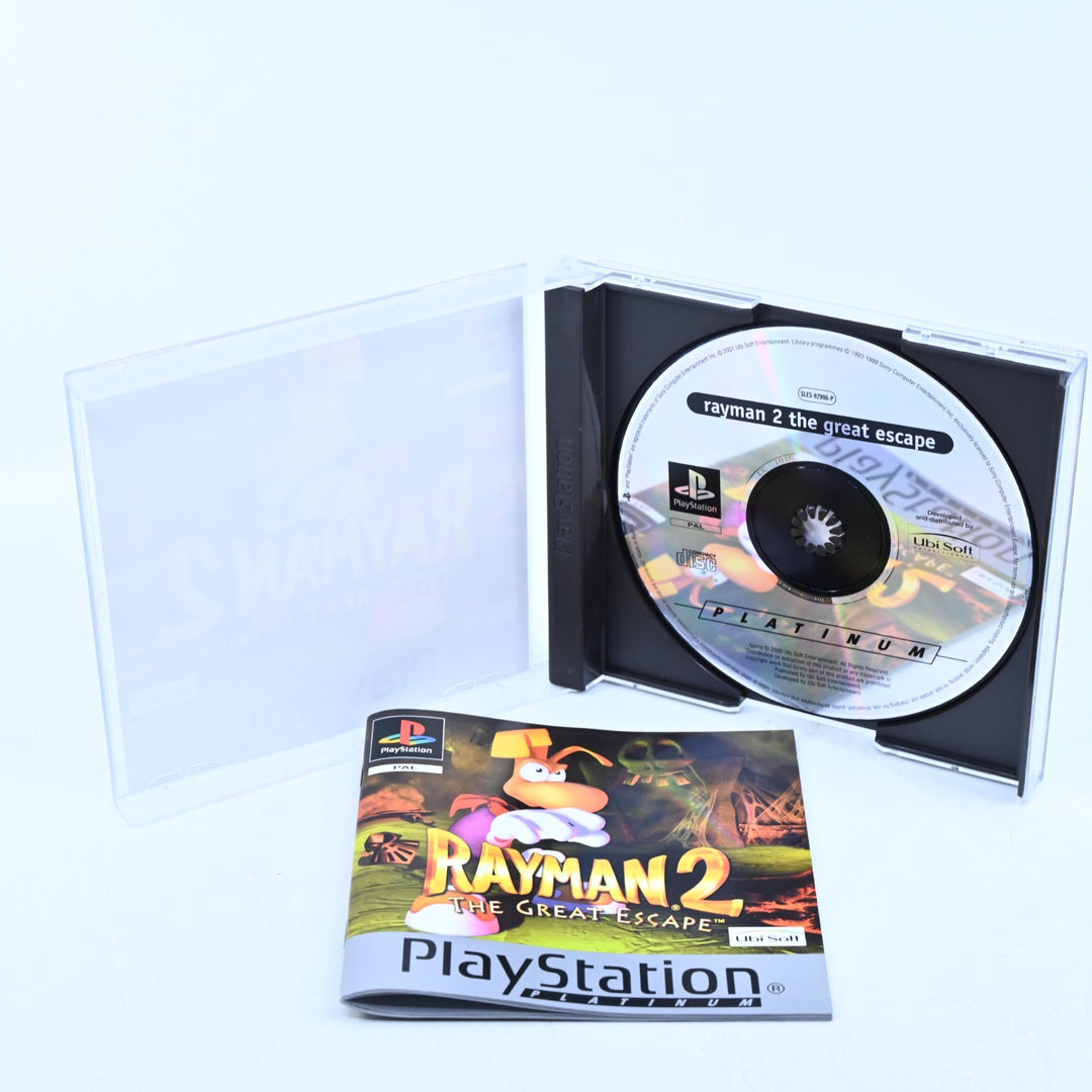 Rayman 2: The Great Escape - Sony Playstation 1 / PS1 Game + Manual - PAL