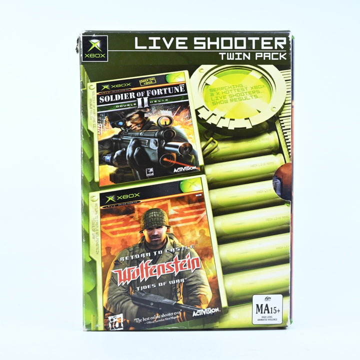 Xbox Live Shooter Twin Pack - Original Xbox Game + Manual - PAL - MINT DISC!