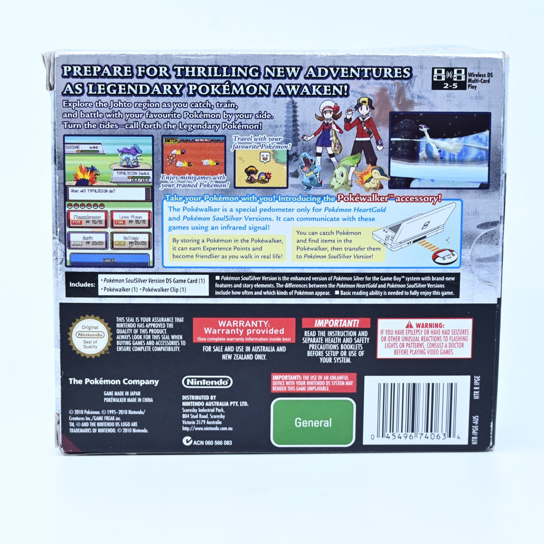 Pokemon SoulSilver Boxed + PokeWalker - Nintendo DS Game + Manual - Soul Silver!