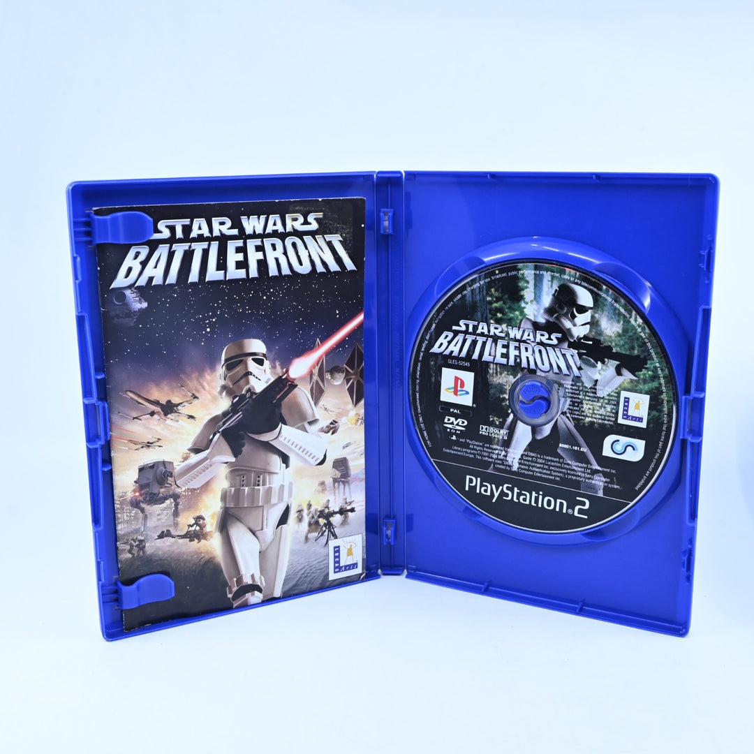 Star Wars Battlefront - Sony Playstation 2 / PS2 Game + Manual - MINT DISC!