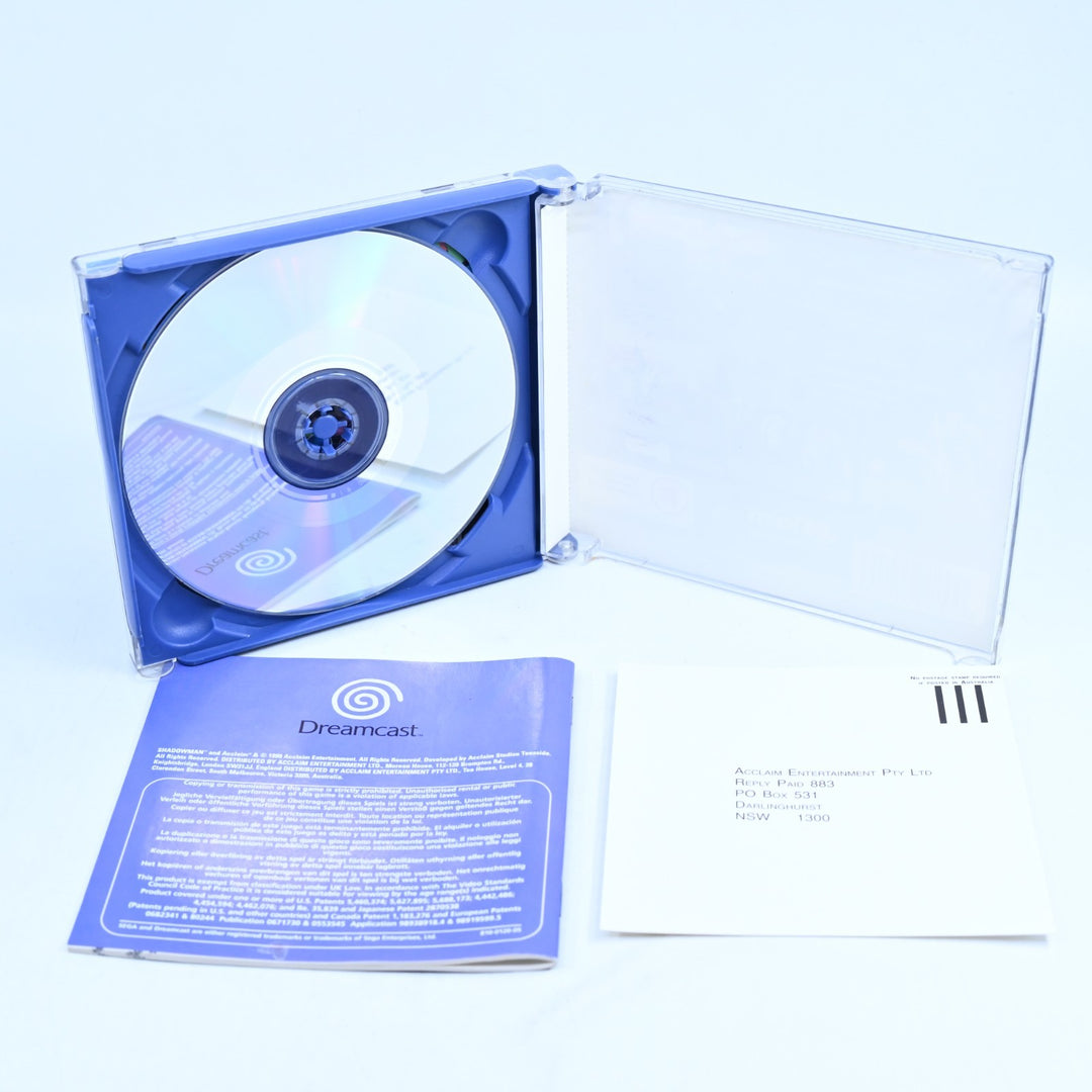Shadow Man - Sega Dreamcast Game + Manual - No Poster - PAL - MINT DISC!