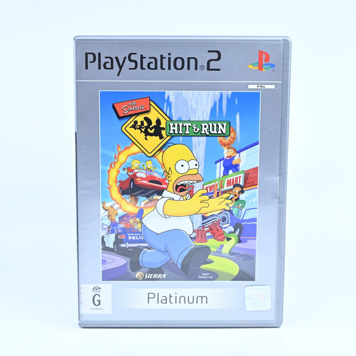 The Simpsons Hit & Run - Sony Playstation 2 / PS2 Game + Manual - PAL