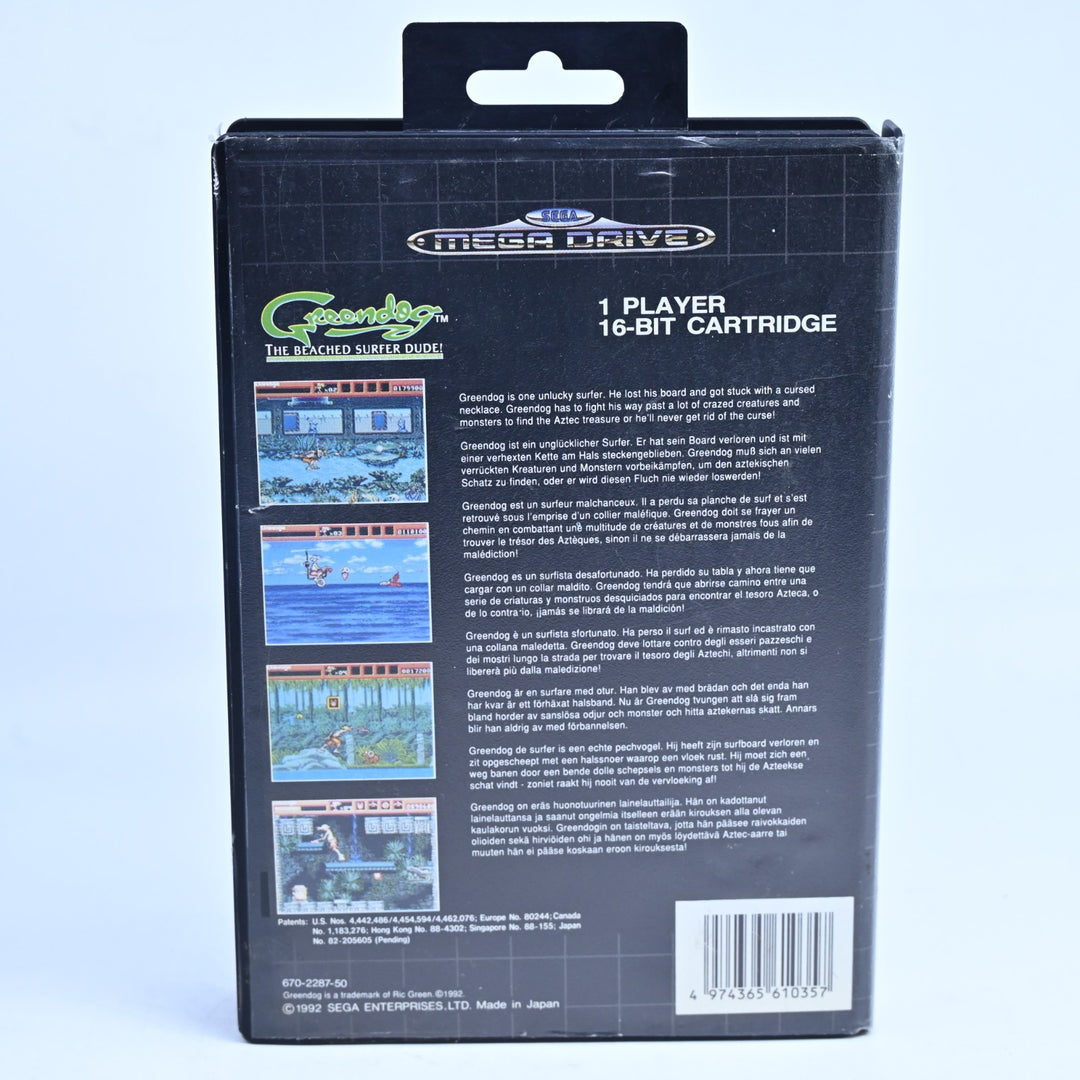 Greendog: The Beached Surfer Dude! - Sega Mega Drive Game + Manual - PAL