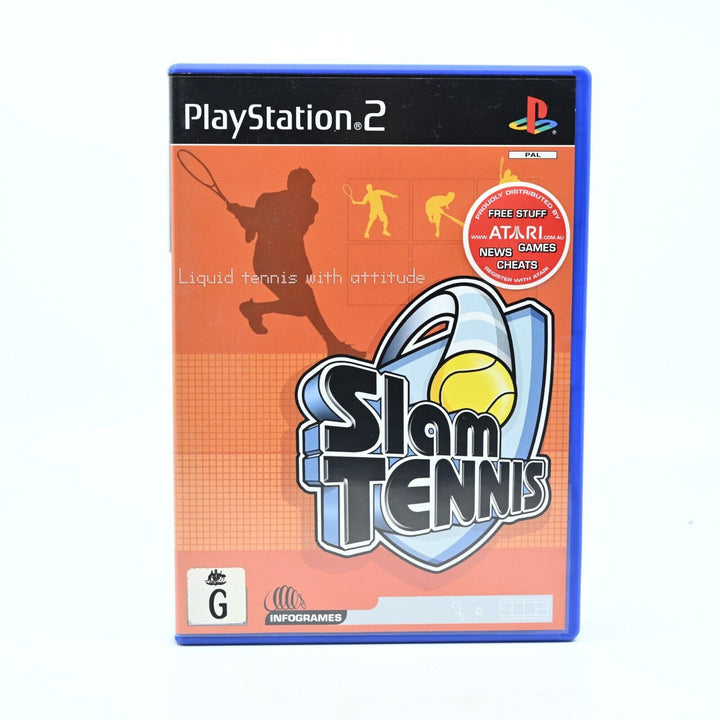 Slam Tennis - Sony Playstation 2 / PS2 Game + Manual - PAL - MINT DISC!