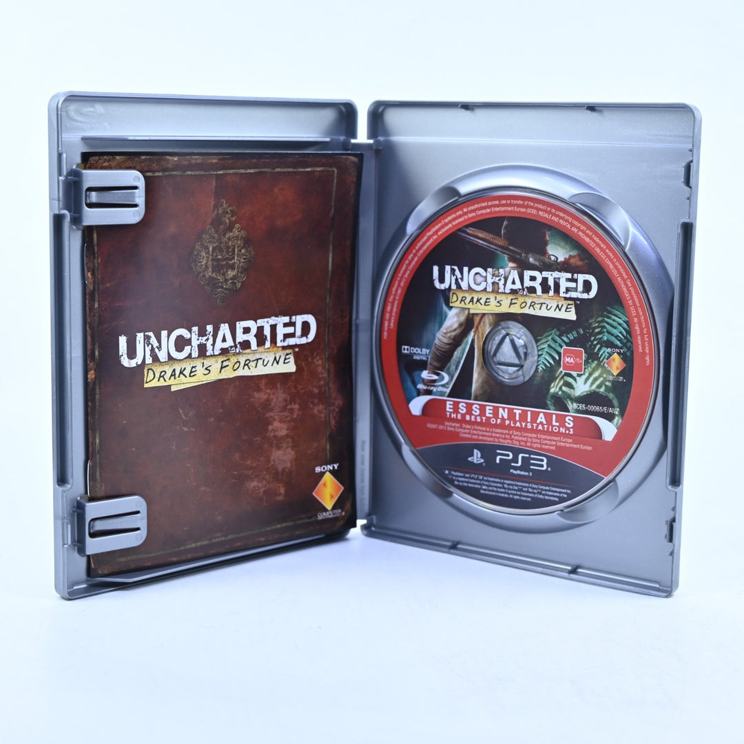 Uncharted: Drake's Fortune - Sony Playstation 3 / PS3 Game + Manual - MINT DISC!
