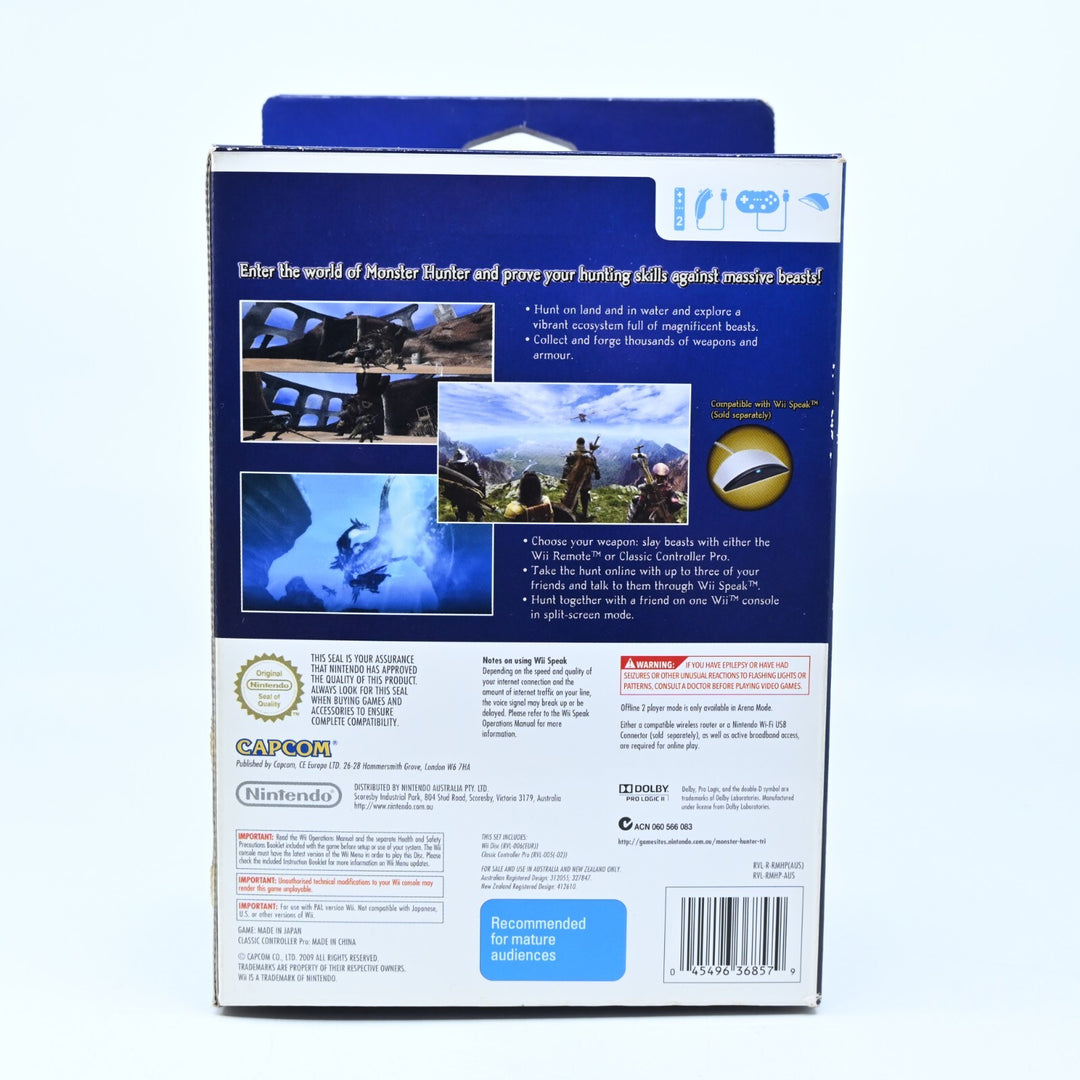 Monster Hunter 3 Tri Classic Controller Pack - Nintendo Wii Game + Manual - PAL
