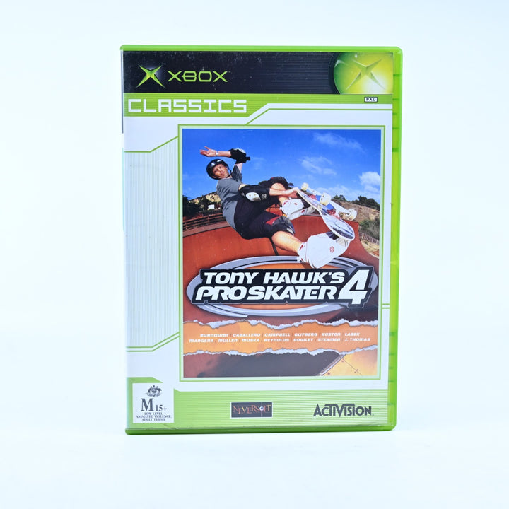 Tony Hawk's Pro Skater 4 - Original Xbox Game + Manual - PAL - MINT DISC!