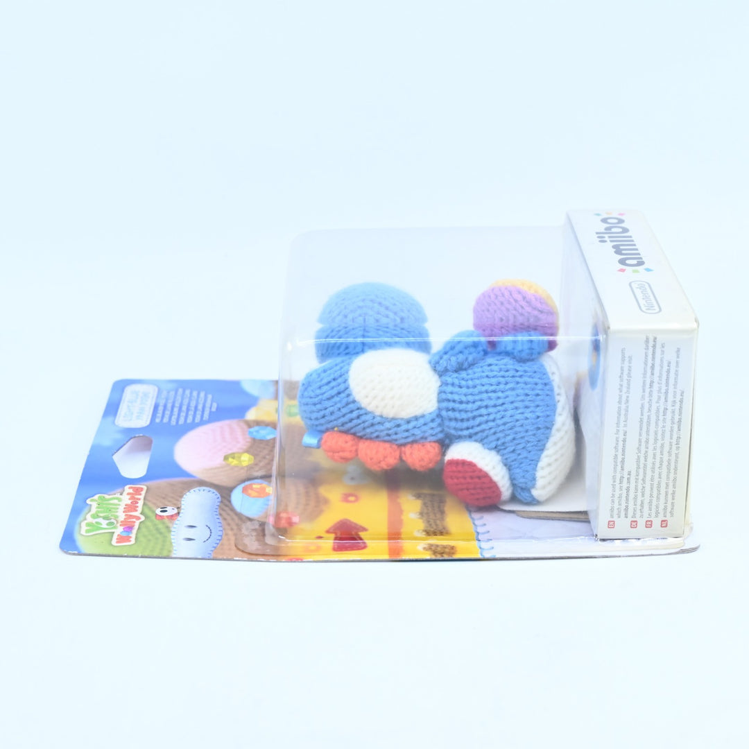 SEALED! Light-Blue Yarn Yoshi Amiibo - Yoshi's Wooly World - Plush Toy