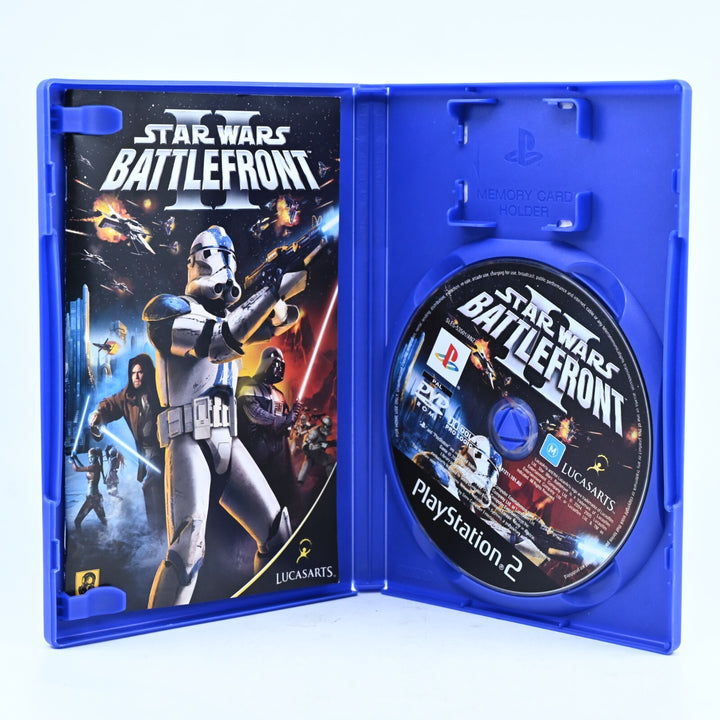 Star Wars Battlefront II 2 - Sony Playstation 2 / PS2 Game + Manual - PAL