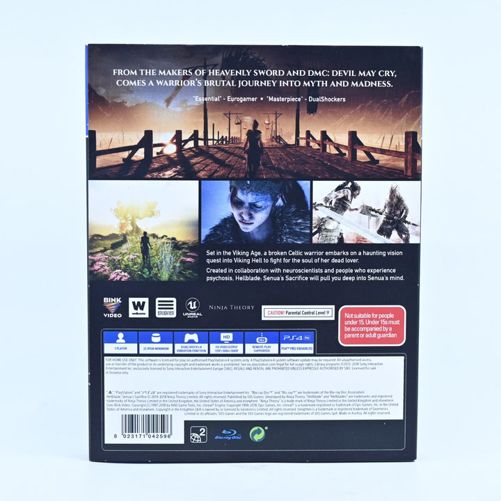 Hellblade: Senua's Sacrifice - Sony Playstation 4 / PS4 Game - MINT DISC!