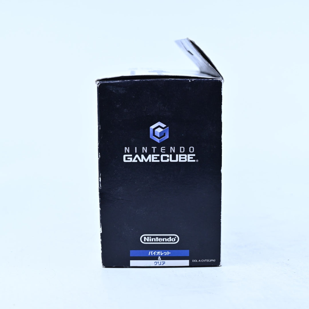 Official Indigo Purple / Clear Boxed Gamecube Controller - Gamecube Accessory