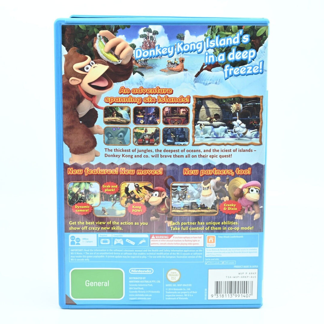 Donkey Kong Country Tropical Freeze - Nintendo Wii U Game - PAL - MINT DISC!