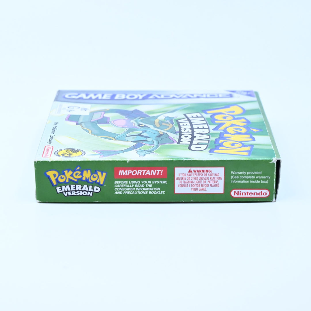 Pokemon Emerald Version - GBA Boxed Game - PAL - FREE POST! ORIGINAL BAGGIE!
