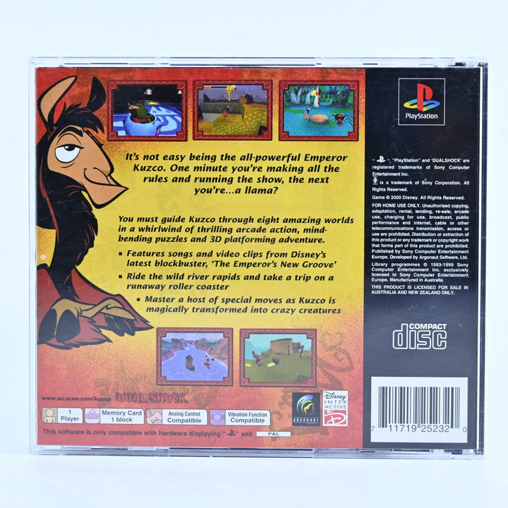 Disney's The Emperor's New Groove - Sony Playstation 1 / PS1 Game + Manual