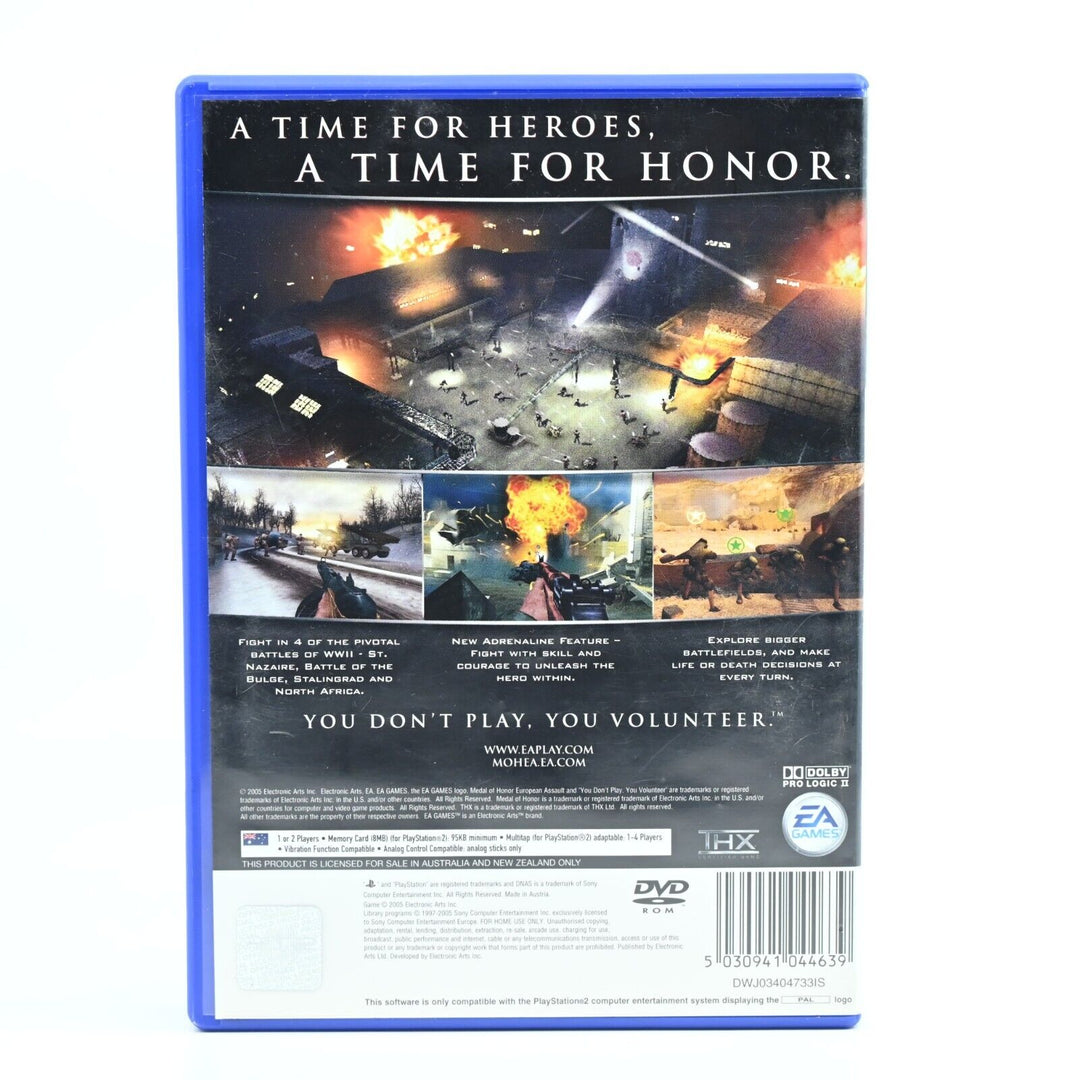 Medal of Honor European Assault - Sony Playstation 2 / PS2 Game + Manual - PAL