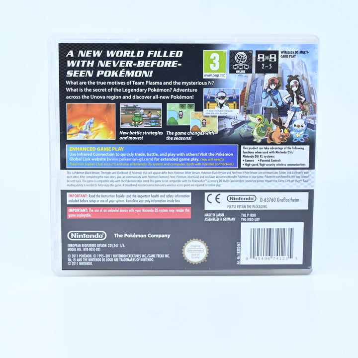 Pokemon Black - Nintendo DS Game - EU PAL + Manual - FREE POST!