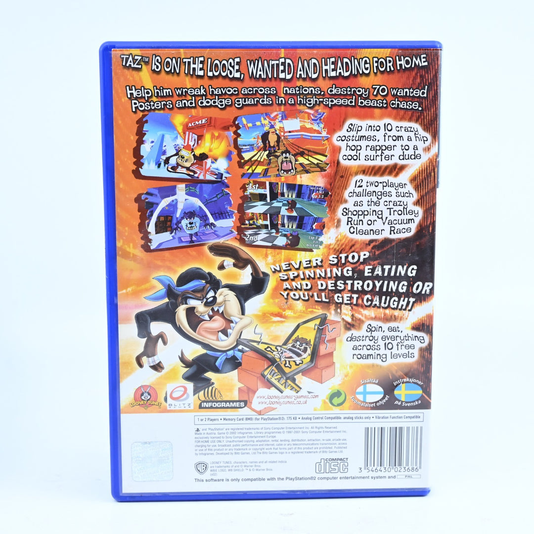 Taz Wanted - Sony Playstation 2 / PS2 Game + Manual - PAL - MINT DISC!