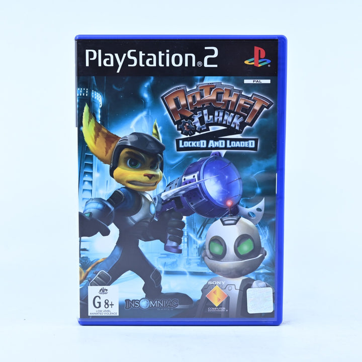 Ratchet &amp; Clank 2: Locked and Loaded - Sony Playstation 2 / PS2 Game + Manual
