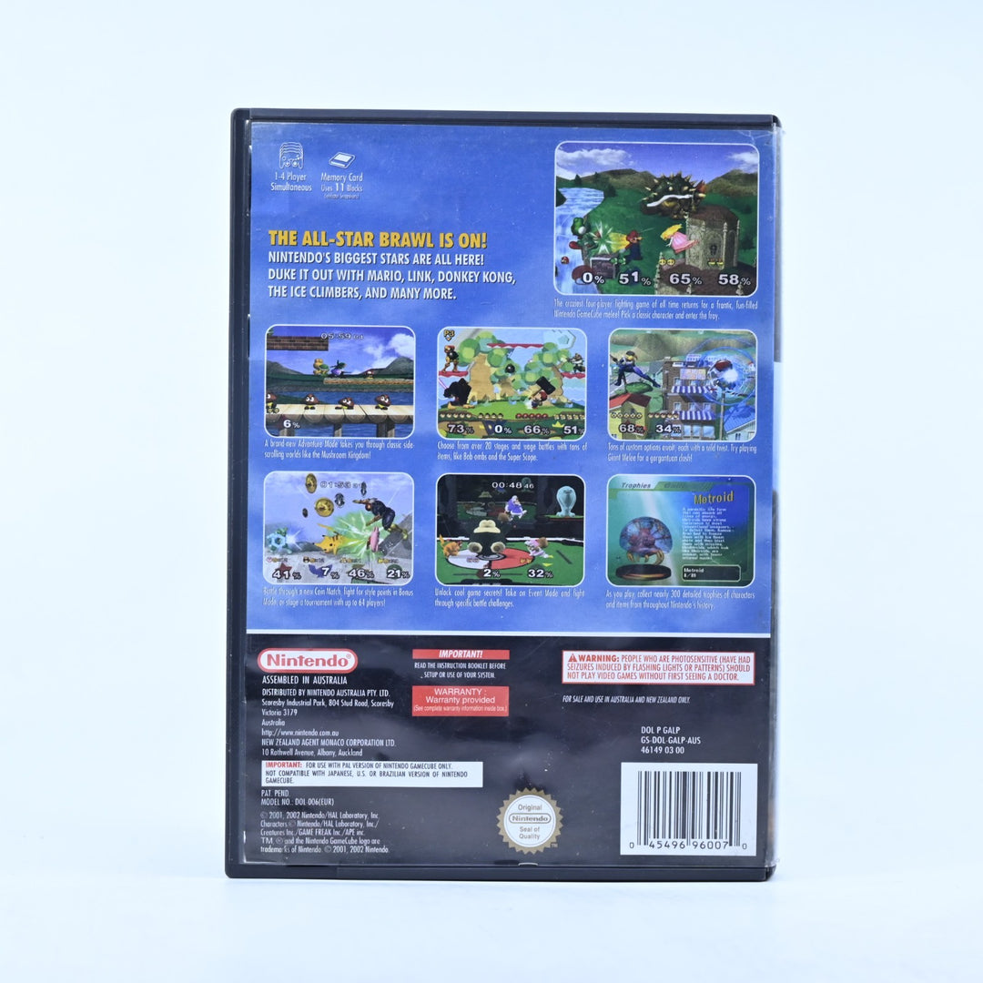 Super Smash Bros. Melee - Nintendo Gamecube Game + Manual - PAL - FREE POST!