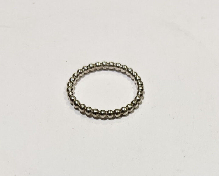 Pandora Beaded Silver - 925 ALE Bubble Ring - size 53 - FREE POST!