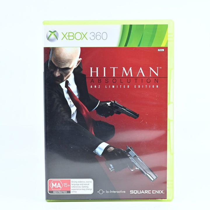 Hitman Absolution ANZ Limited Edition - Xbox 360 Game + Manual - PAL - MINT DISC