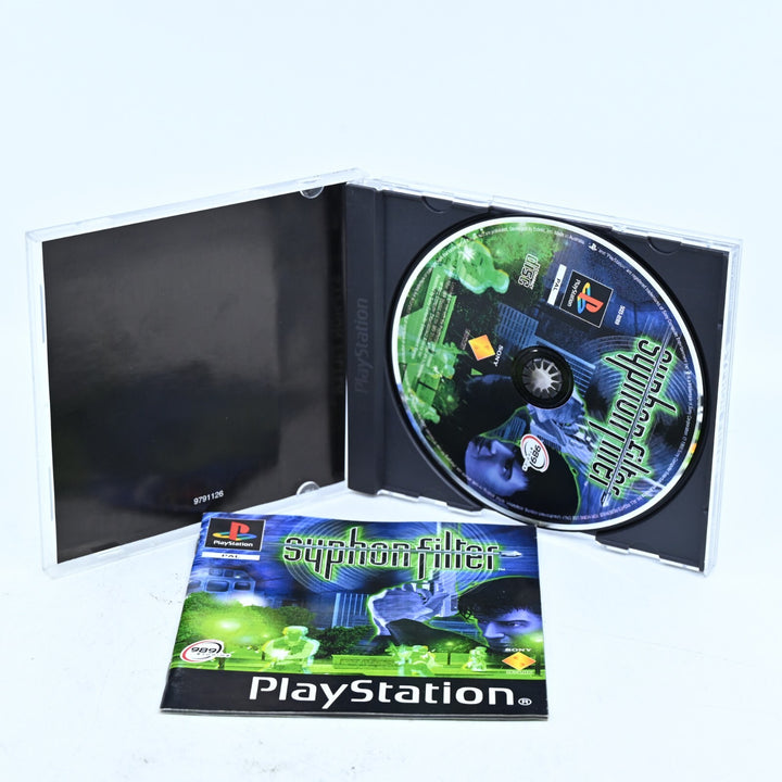 Syphon Filter - Sony Playstation 1 / PS1 Game + Manual - PAL - MINT DISC!