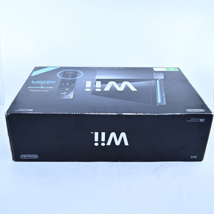 UNUSED! Wii Sports Resort Pack - Black - Nintendo Wii Boxed Console - AUS PAL