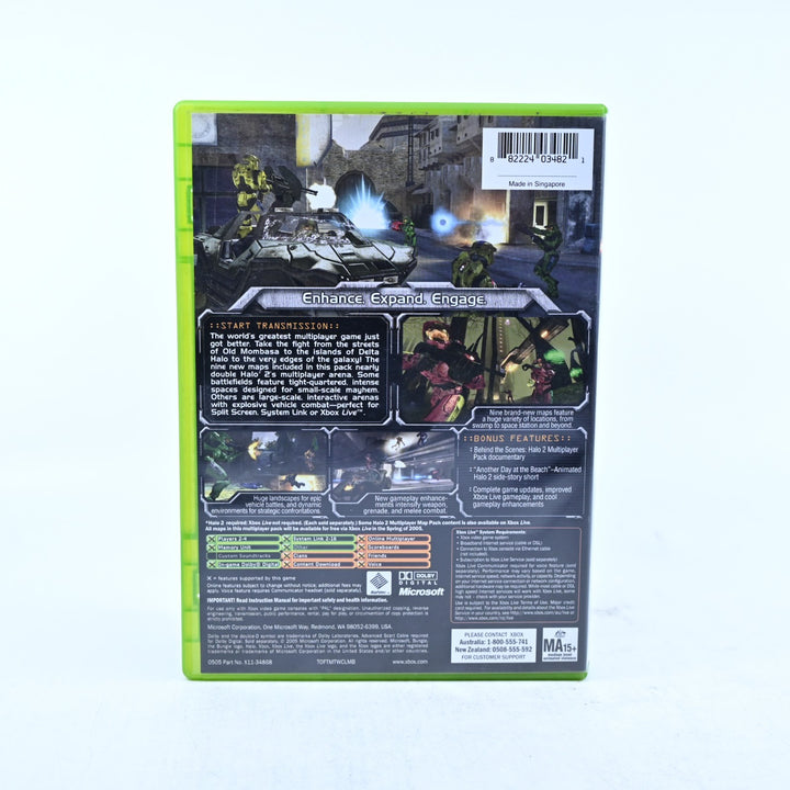 Halo 2 Multiplayer Map Pack - Original Xbox Game + Manual - PAL - MINT DISC!