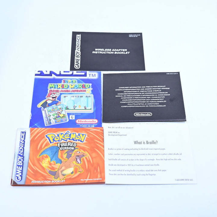 Pokemon FireRed Version - GBA Boxed Game + Original Insert - PAL - Fire Red
