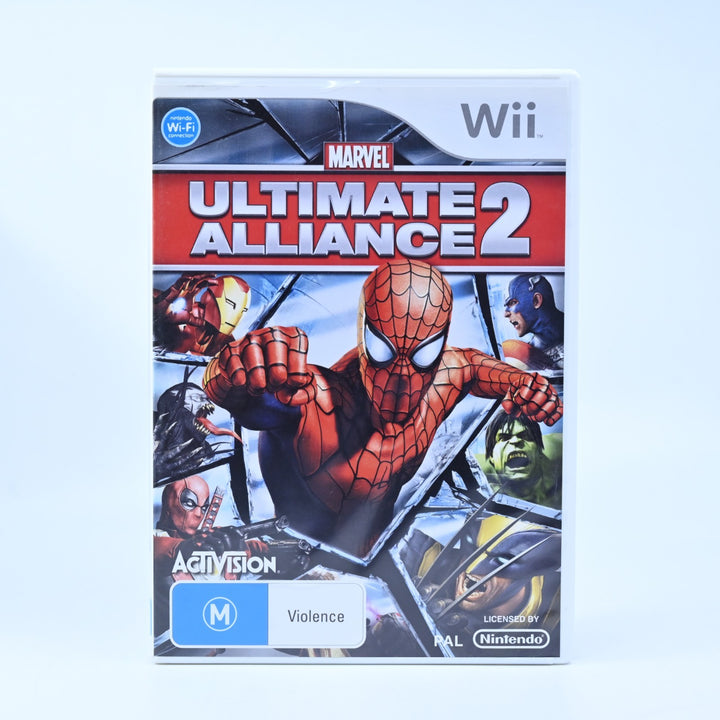 Marvel Ultimate Alliance 2 - Nintendo Wii Game + Manual - PAL - MINT DISC!