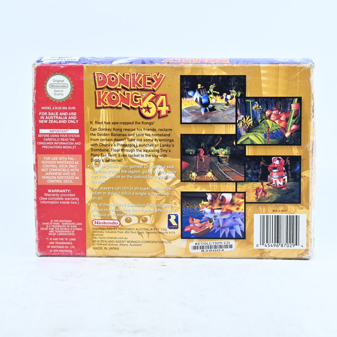 Donkey Kong 64 - N64 / Nintendo 64 Boxed Game - PAL - FREE POST!