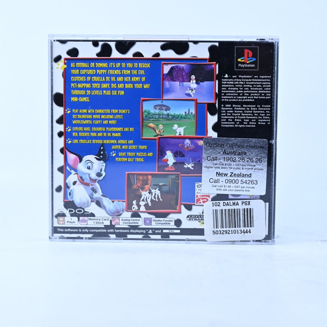 102 Dalmatians: Puppies To The Rescue - PS1 Game + Manual - PAL - MINT DISC!