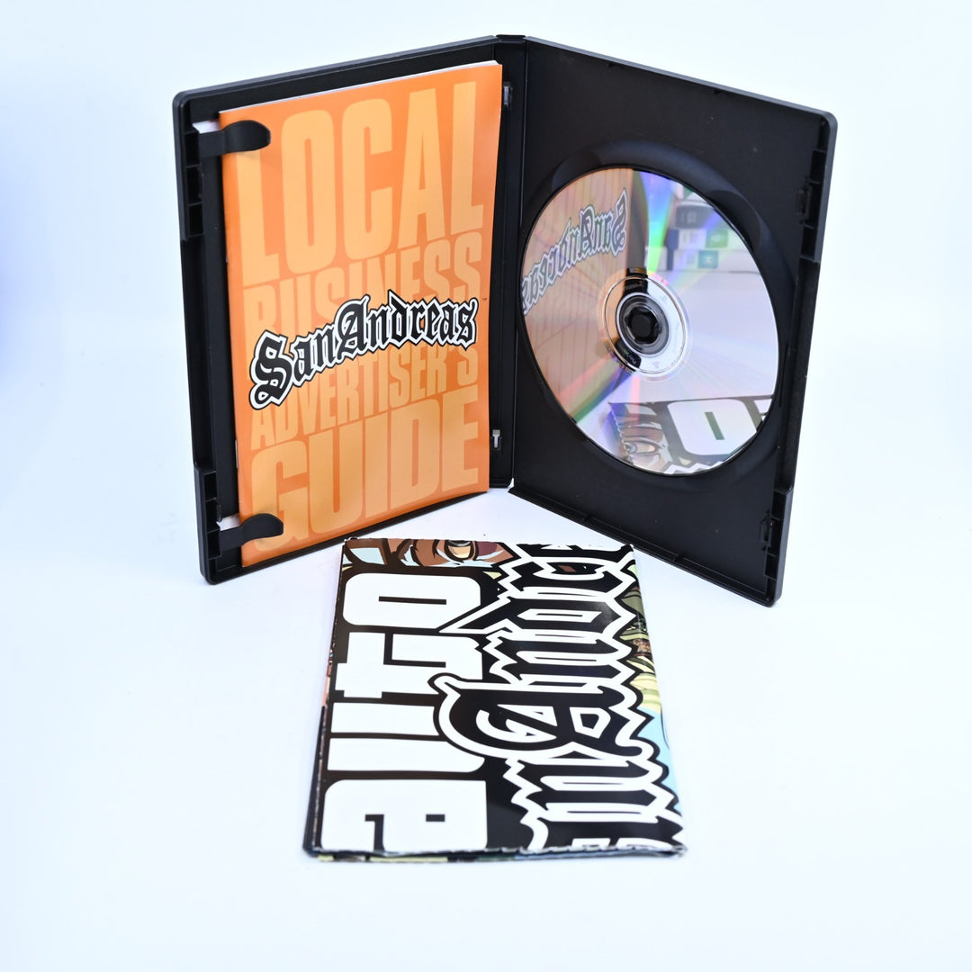 Grand Theft Auto San Andreas - Sony Playstation 2 / PS2 Game + Manual + Map