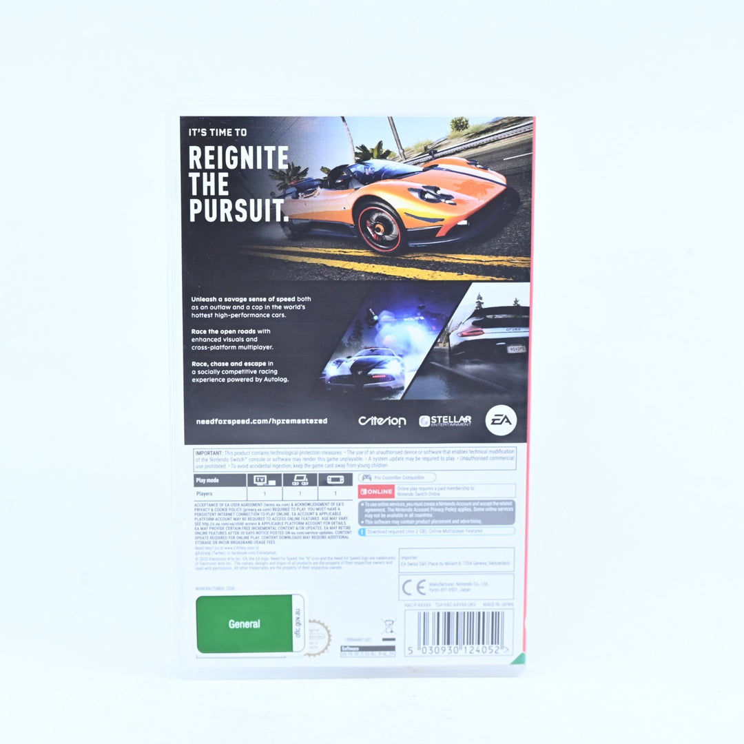 Need for Speed: Hot Pursuit Remastered - Nintendo Switch Game - FREE POST!