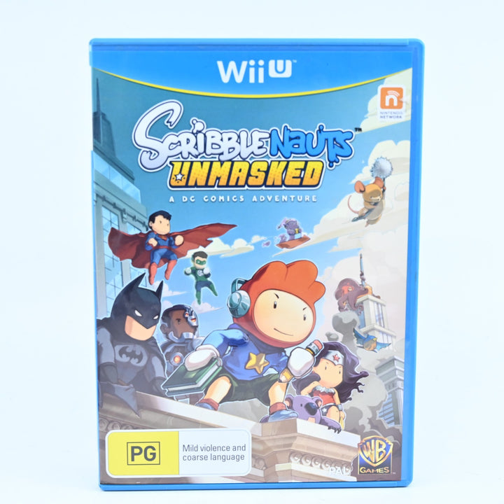 Scribblenauts Unmasked - Nintendo Wii U Game - PAL - No Manual - FREE POST!