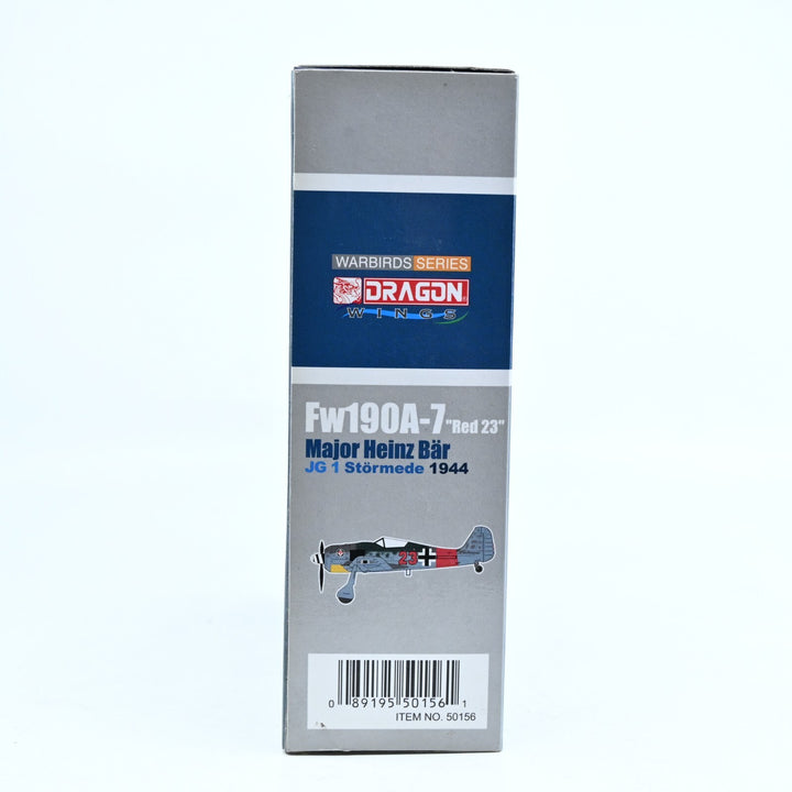 Dragon Wings 1:72 Fw190A-7 "Red 23", Major Heinz Bar, JG-1 50156  Die Cast Plane