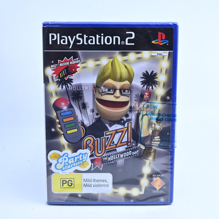 Buzz! The Hollywood Quiz - SEALED! - Sony Playstation 2 / PS2 Game - PAL