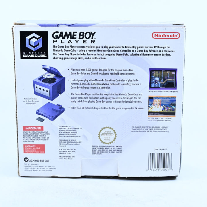 Indigo Game Boy Player - Boxed Nintendo Gamecube Accessory - AUS PAL