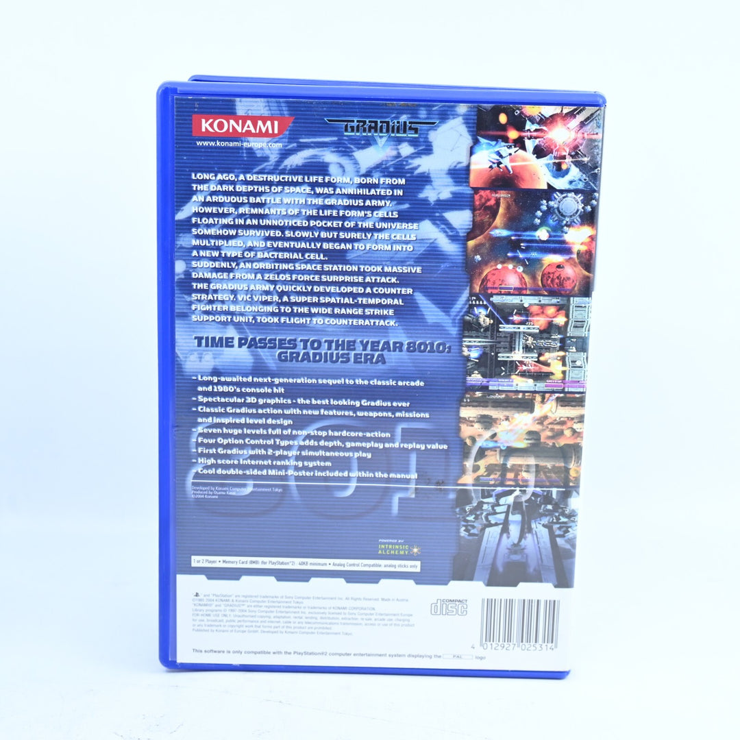 Gradius V - Sony Playstation 2 / PS2 Game + Manual - PAL - MINT DISC!