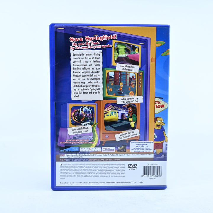 The Simpsons Hit & Run - Sony Playstation 2 / PS2 Game + Manual - PAL
