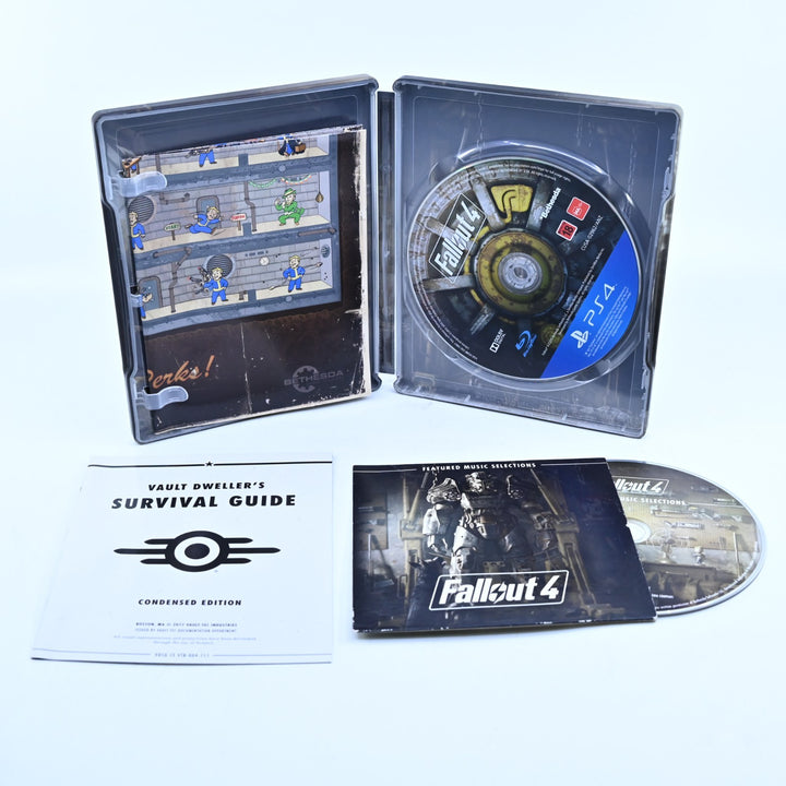 Fallout 4 - Sony Playstation 4 / PS4 Game + Steelbook + CD - MINT DISC!