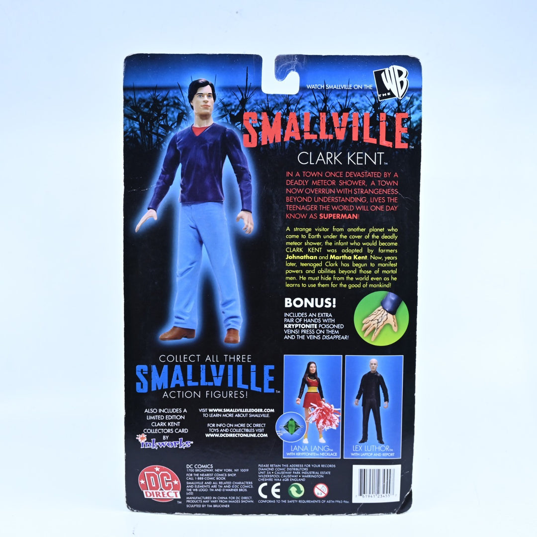 SEALED! DC Direct Smallville Clark Kent With Kryptonite - Action Figure