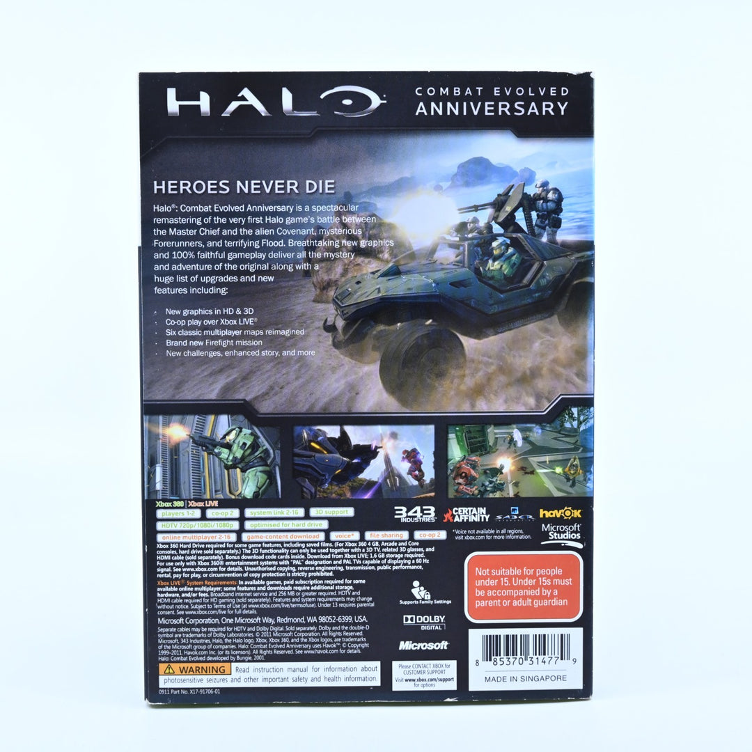 Halo: Combat Evolved Anniversary - Xbox 360 Game + Manual - PAL - MINT DISC!