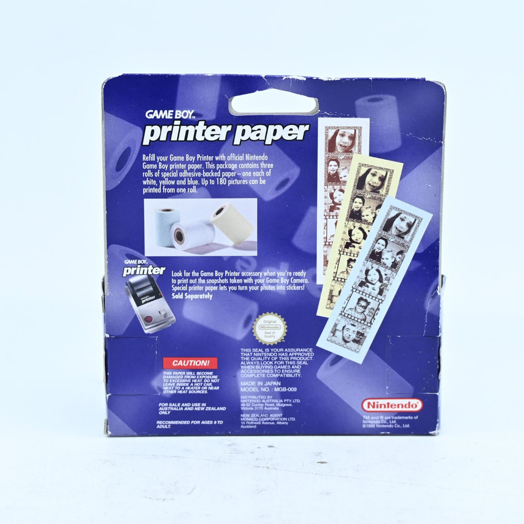 Game Boy Printer Paper - Nintendo Gameboy Accessory - PAL - FREE POST!