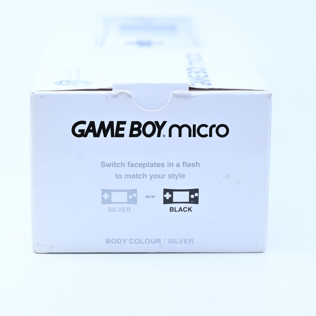 UNUSED! Silver Gameboy Micro - Nintendo Gameboy Micro Boxed Console