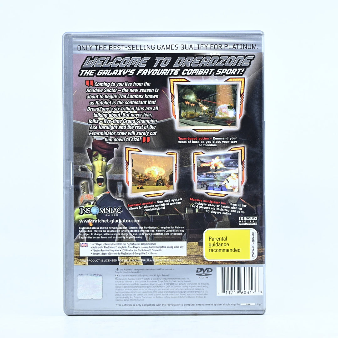 Ratchet Gladiator - Sony Playstation 2 / PS2 Game + Manual - PAL - MINT DISC!