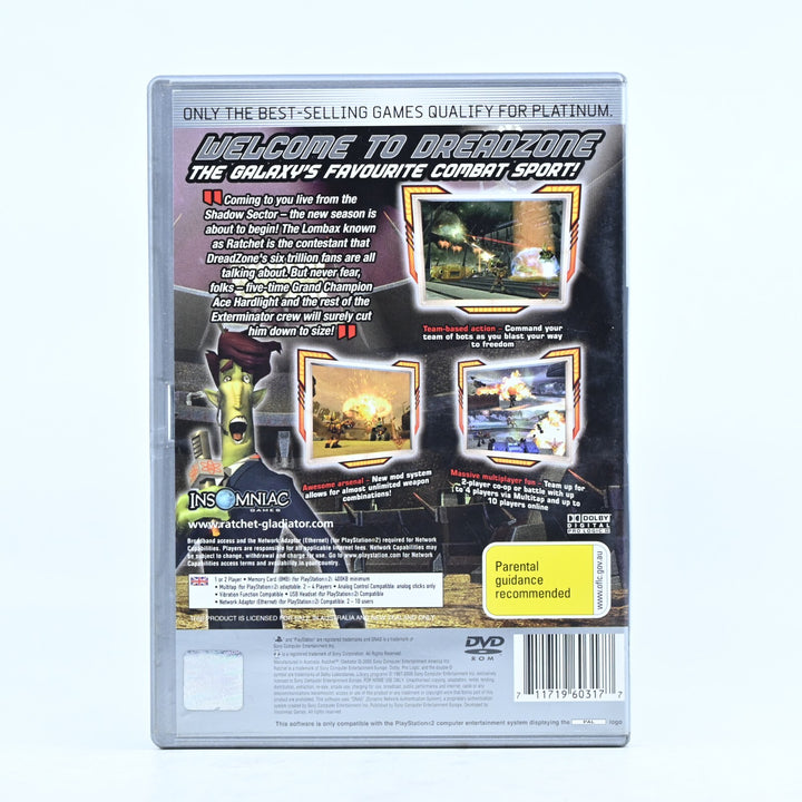 Ratchet Gladiator - Sony Playstation 2 / PS2 Game + Manual - PAL - MINT DISC!