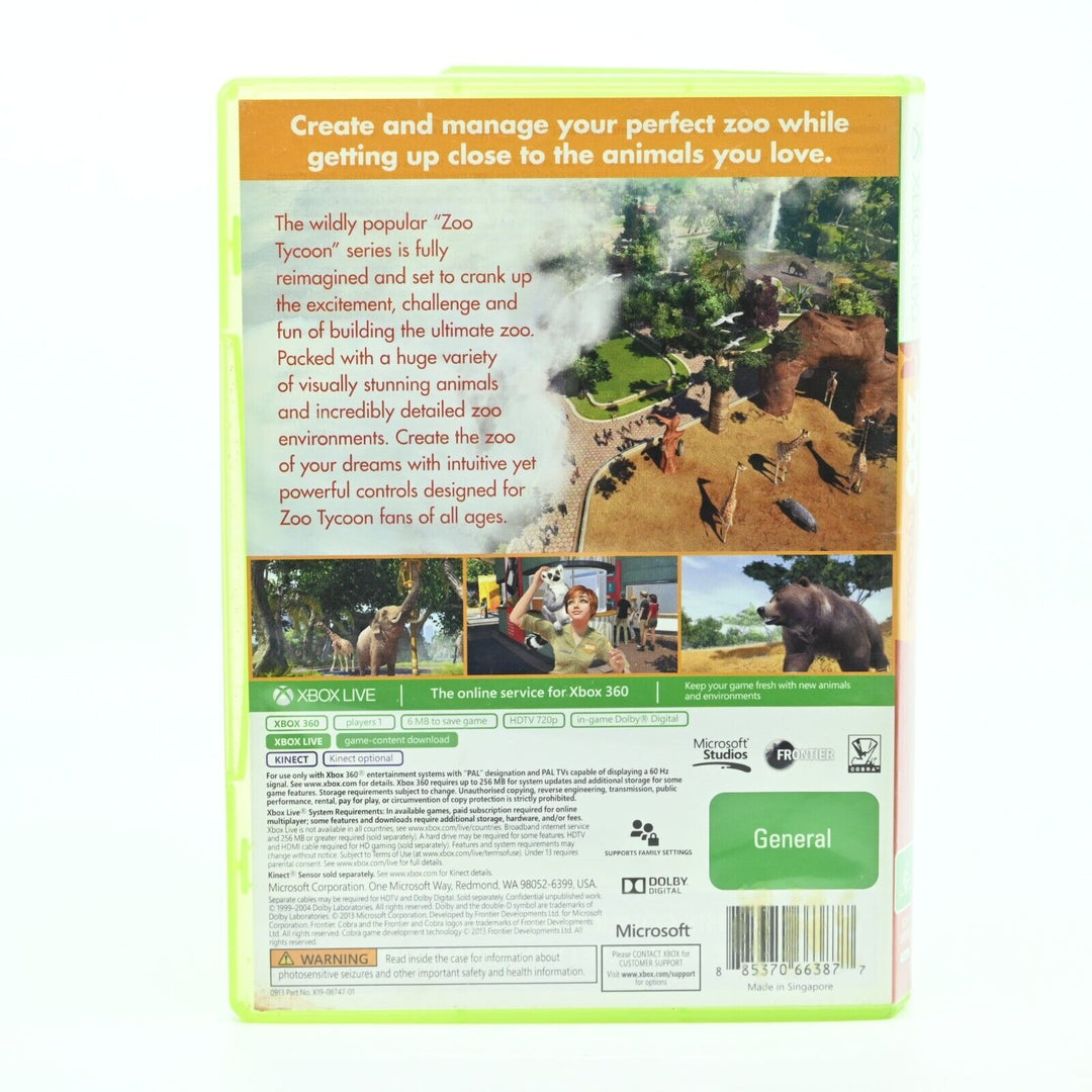 Zoo Tycoon - Xbox 360 Game - PAL - No Manual - MINT DISC!