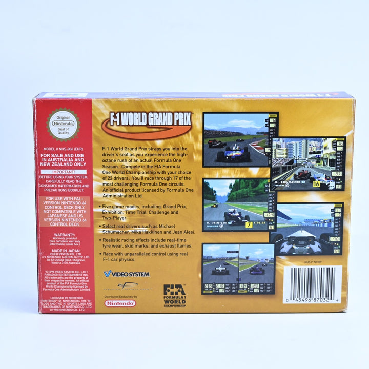F-1 World Grand Prix - N64 / Nintendo 64 Boxed Game - PAL - FREE POST!